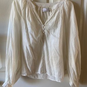 Urban Outfitters cream flowy top.